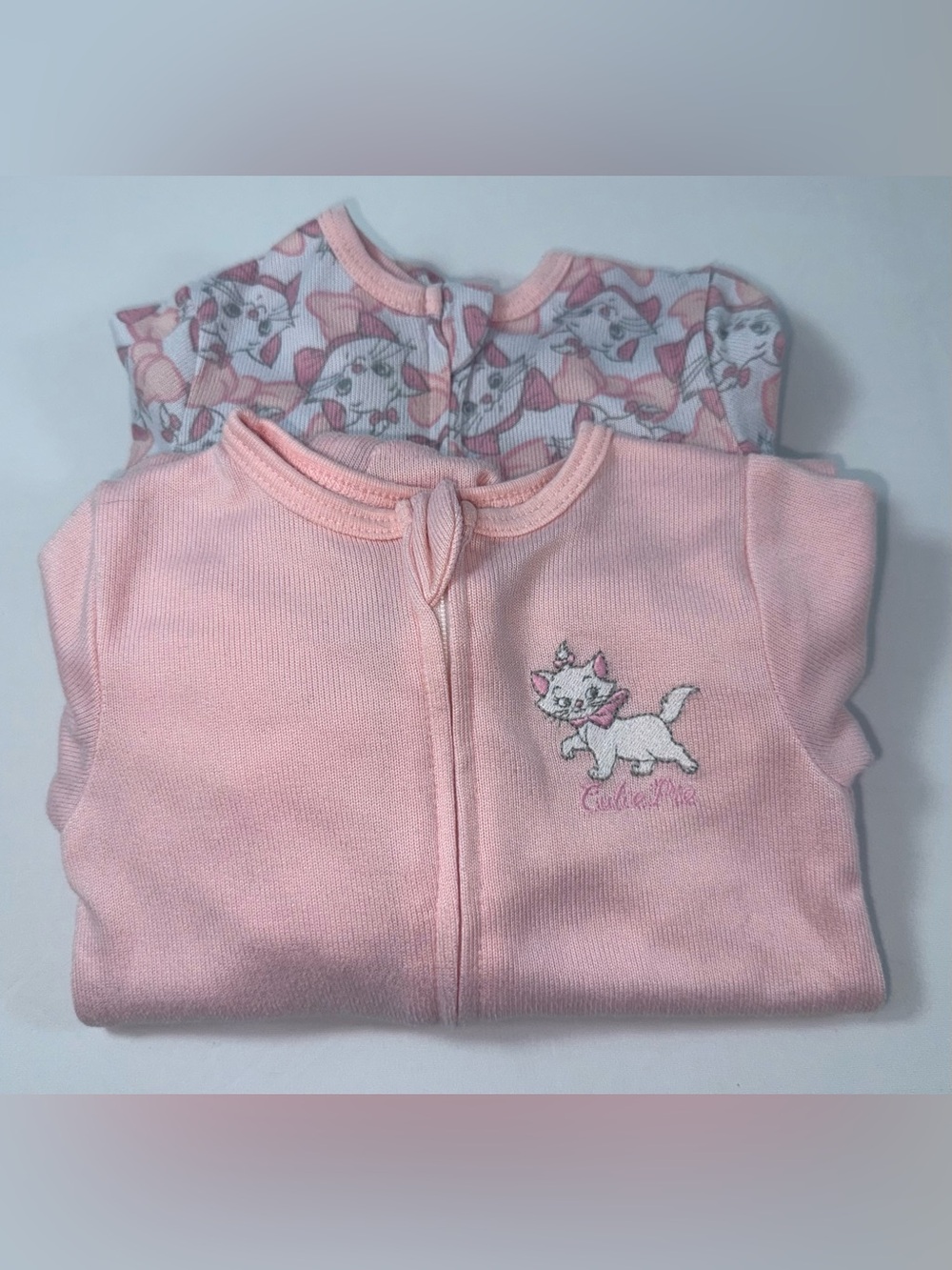 Disney Baby 9M The Aristocats Marie 2-Piece Matching Footed Sleepers Set